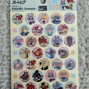 Disney Zootopia Character Stickers
